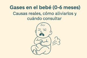 gases en el bebé, cólicos del lactante.